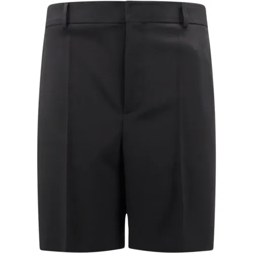 Wool Shorts with Button Closure , male, Sizes: M, L - Valentino - Modalova