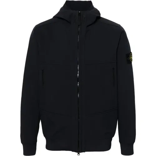 Blaue Jacken für Männer , Herren, Größe: M - Stone Island - Modalova