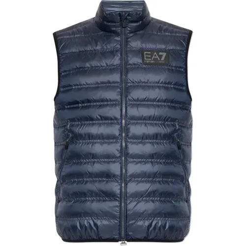 Down Vest , male, Sizes: S, 2XL, XL - Emporio Armani EA7 - Modalova