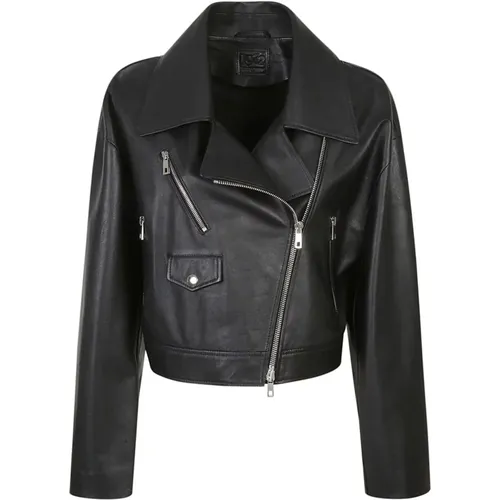 Biker Leather Jacket , female, Sizes: S - 1972 Desa - Modalova