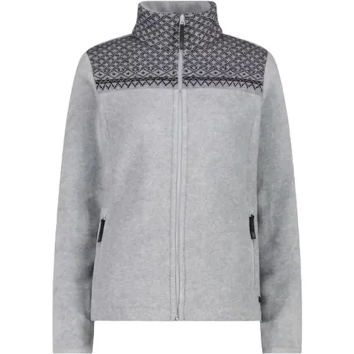 Grey Fleece Sweater Arctic Regular Fit , female, Sizes: 2XL, M, S, L, XL - CMP - Modalova