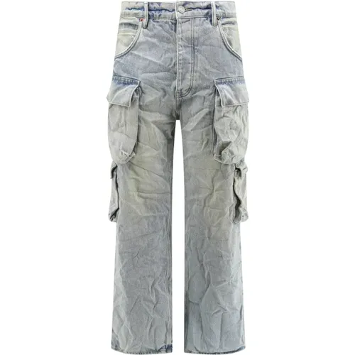 Wide Leg Baggy Fit Jeans , male, Sizes: W31, W29, W33, W32, W34, W30 - Purple Brand - Modalova