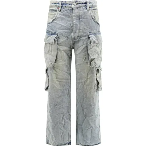 Wide Leg Baggy Fit Jeans , male, Sizes: W33, W32, W30 - Purple Brand - Modalova