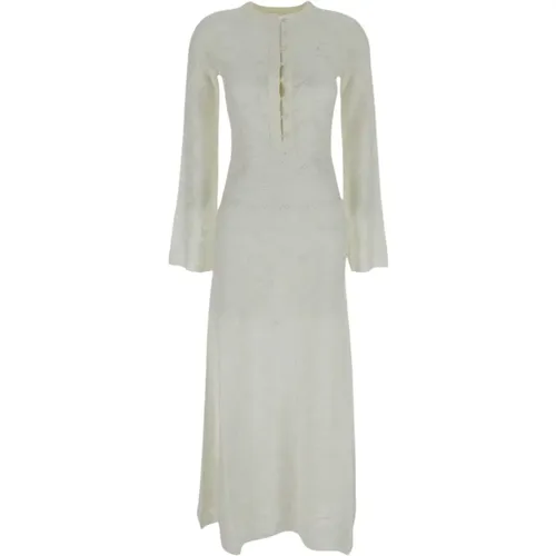 Wool White Dress , female, Sizes: XS - Chloé - Modalova