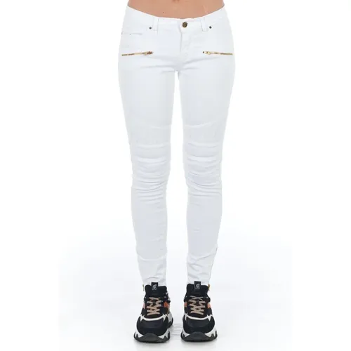 Biker Style Low Waist Multi-Pocket Hose , Damen, Größe: S - Frankie Morello - Modalova