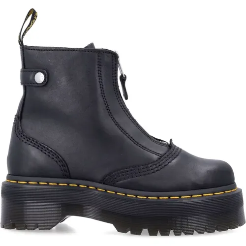 Platform Boots with Yellow Stitching , female, Sizes: 5 UK, 4 UK, 6 1/2 UK, 7 UK - Dr. Martens - Modalova