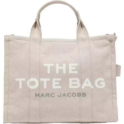 Canvas Tote Tasche mit Bedrucktem Logo - Marc Jacobs - Modalova