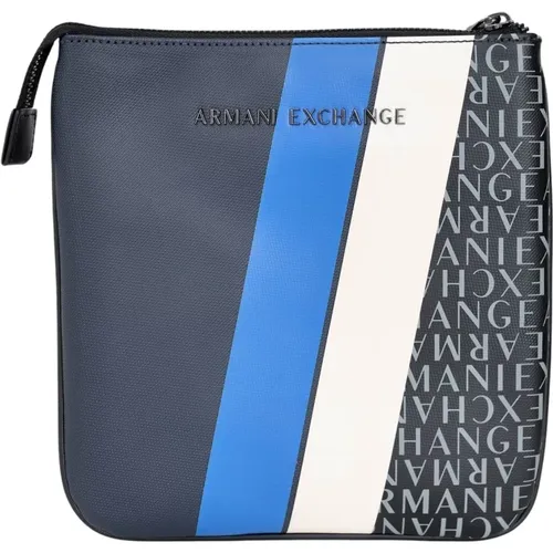 Blaue Herren Umhängetasche Modernes Design - Armani Exchange - Modalova