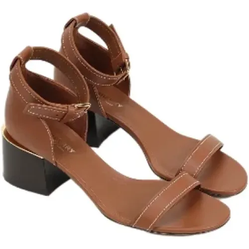 Pre-owned Leather sandals , female, Sizes: 6 UK - Burberry Vintage - Modalova
