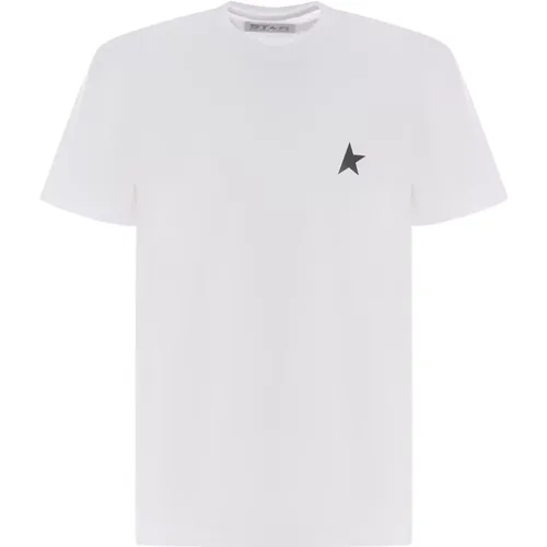 T-shirt One Star Logo , male, Sizes: L, S, XL, M - Golden Goose - Modalova