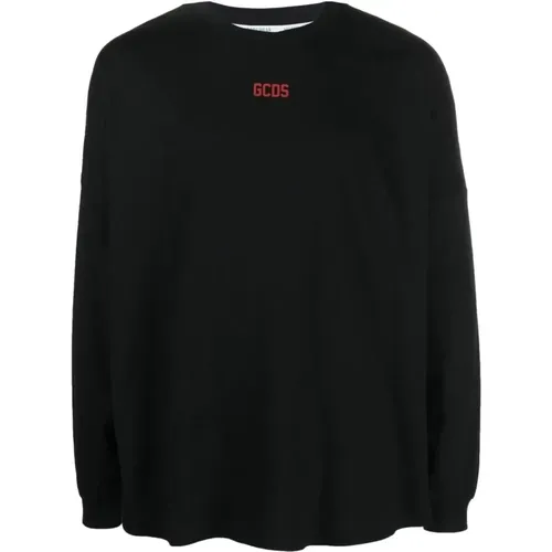 Schwarzer Eco Logo Sweatshirt Casual Stil - GCDS - Modalova