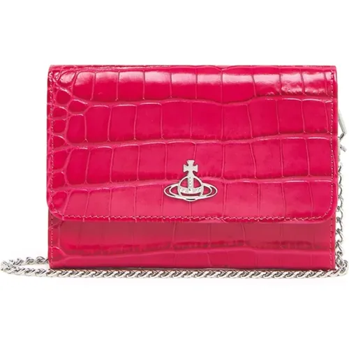 Croc Crossbody Wallet , female, Sizes: ONE SIZE - Vivienne Westwood - Modalova