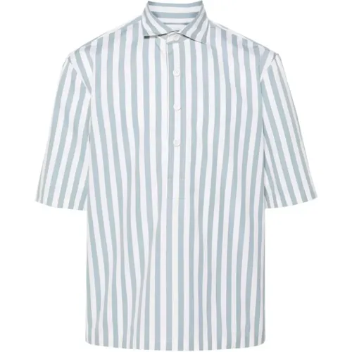Stilvolles Polo-Shirt,Ivory/Brown Polo Shirt,Tokyo Hemd Braun - Lardini - Modalova