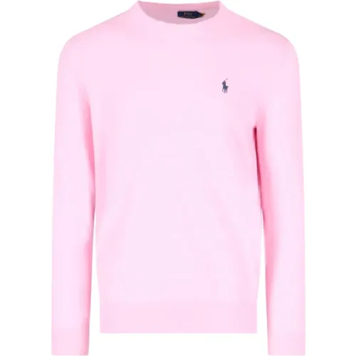 Rosa Logo Pullover , Herren, Größe: M - Ralph Lauren - Modalova