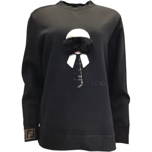 Pre-owned Cotton Fendi Sweater , female, Sizes: L - Fendi Vintage - Modalova