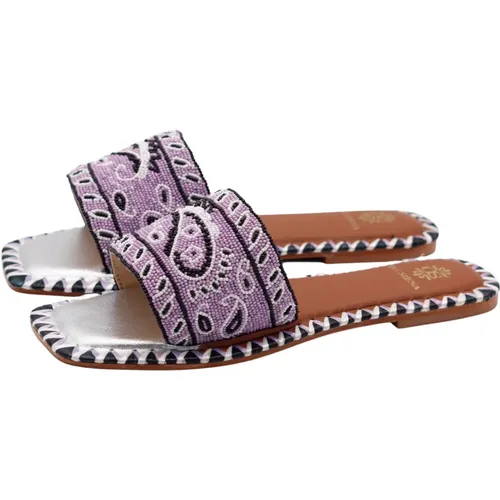 Bandana Flats Lilac , Damen, Größe: 36 EU - De Siena - Modalova