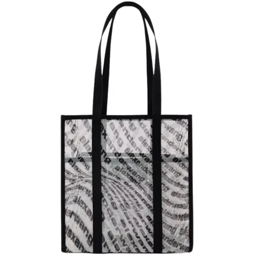 The Freeze Tote Bag Small - Mesh - /White , female, Sizes: ONE SIZE - alexander wang - Modalova