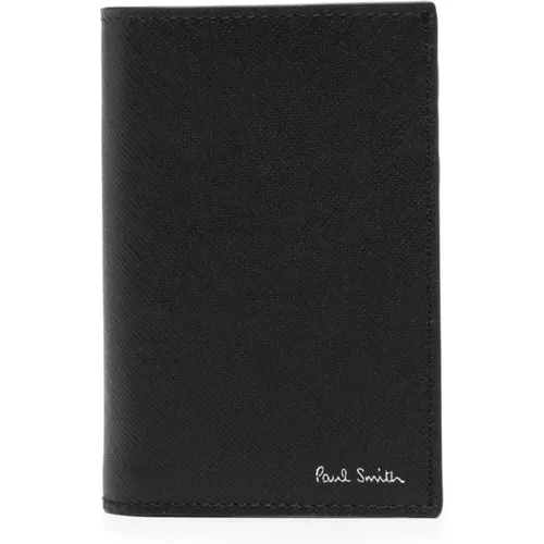 Leather Textured Wallet , male, Sizes: ONE SIZE - Paul Smith - Modalova