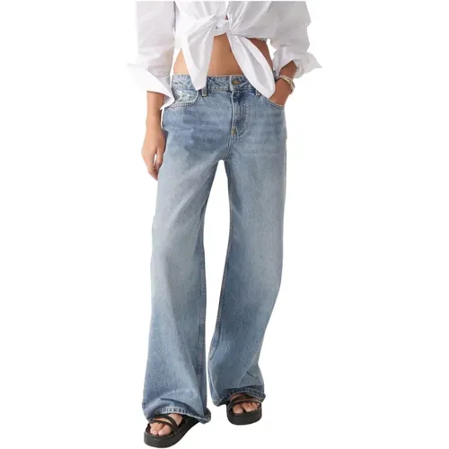 Hellblaue Wide Jeans - Elgo Modell , Damen, Größe: L - BA&SH - Modalova