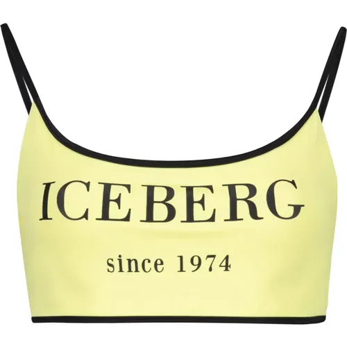 Logo Print Bikini Top Iceberg - Iceberg - Modalova