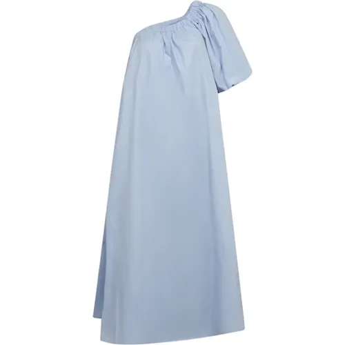 One-Shoulder Cashmere Dress , female, Sizes: S, M, L, XL - Copenhagen Muse - Modalova