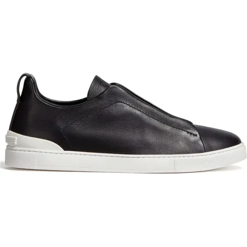 Triple Stitch Secondskin Sneakers , male, Sizes: 8 1/2 UK, 11 UK, 9 1/2 UK - Ermenegildo Zegna - Modalova