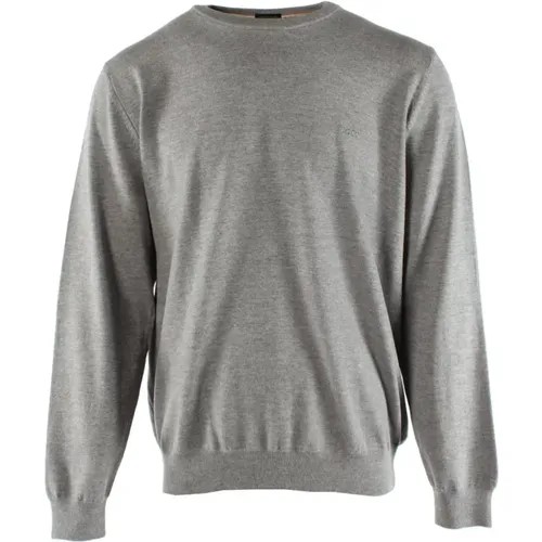 Men's Grey Sweater , male, Sizes: S, 2XL - Hugo Boss - Modalova