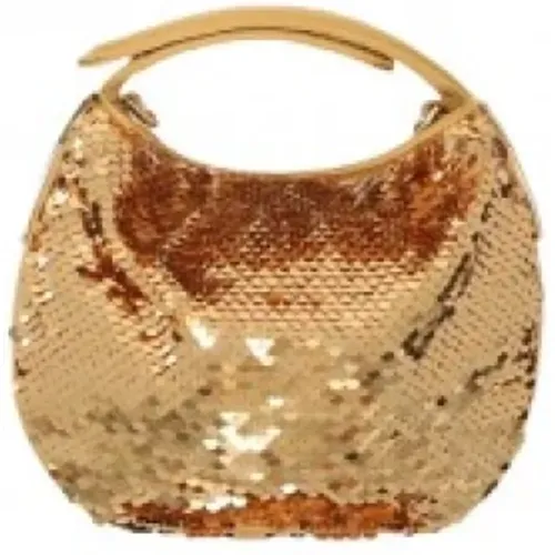 Sparkling Sequin Mini Bag with Removable Chain Strap , female, Sizes: ONE SIZE - Genny - Modalova