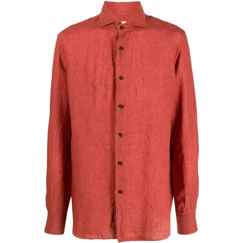 Linen shirt , male, Sizes: 3XL - Xacus - Modalova