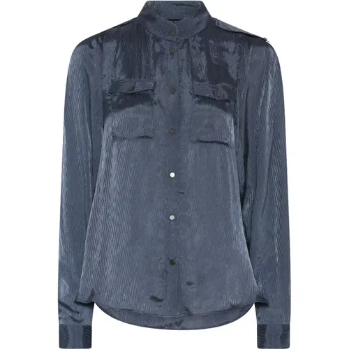 Vintage Indigo Stylish Shirt , female, Sizes: XL, S, XS, 2XL, M, L - Bruuns Bazaar - Modalova