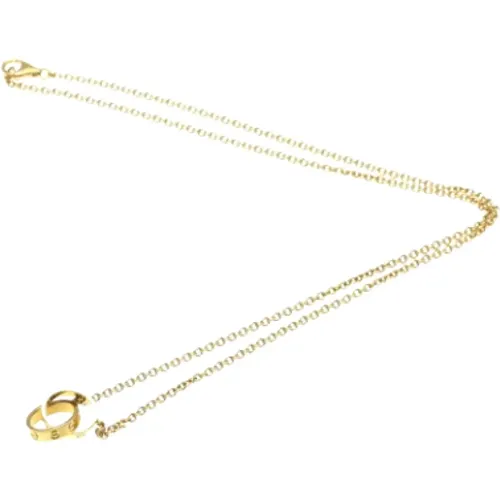 Pre-owned Rose Gold necklaces , female, Sizes: ONE SIZE - Cartier Vintage - Modalova