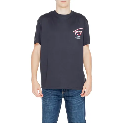 Regenerative Cotton Street T-Shirt , Herren, Größe: M - Tommy Jeans - Modalova