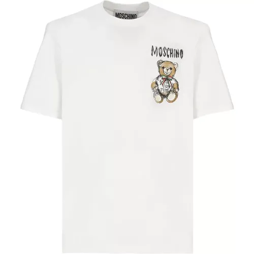 T-shirts and Polos , male, Sizes: S, XS - Moschino - Modalova