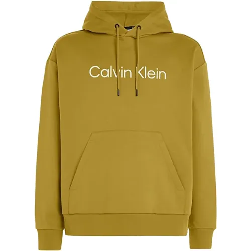 Organic Cotton Hoodie , male, Sizes: M, L - Calvin Klein - Modalova