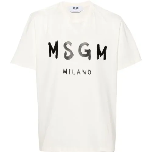 T-shirts and Polos , male, Sizes: XL - Msgm - Modalova