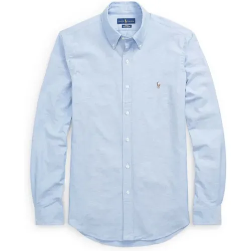 Slim Fit Oxford Hemd - Hellblau , Herren, Größe: 2XL - Ralph Lauren - Modalova