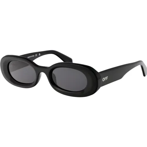 Stylish Amalfi Sunglasses for Summer , unisex, Sizes: 49 MM - Off White - Modalova