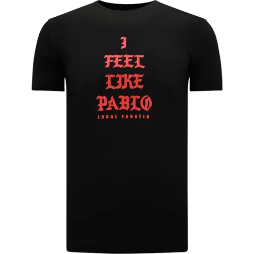 I Feel Like Pablo T-shirt Herren , Herren, Größe: L - Local Fanatic - Modalova