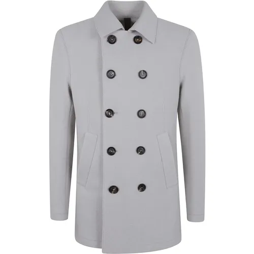 Elegant Ivory Wool Coat , male, Sizes: L, XL - Eleventy - Modalova