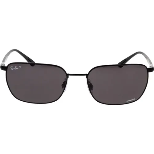 Polarized Wraparound Sunglasses Rb3684Ch 002/K8 , male, Sizes: 58 MM - Ray-Ban - Modalova