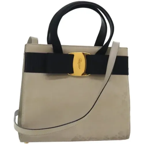 Pre-owned Suede handbags , female, Sizes: ONE SIZE - Salvatore Ferragamo Pre-owned - Modalova