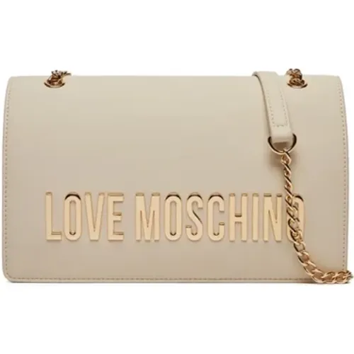 Ivory Bags for Stylish Fashionistas , female, Sizes: ONE SIZE - Love Moschino - Modalova