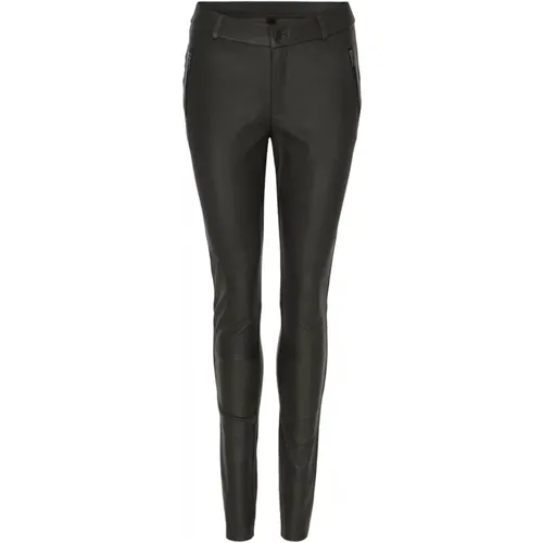 Leggings mit Sattel und Reißverschluss , Damen, Größe: M - NOTYZ - Modalova