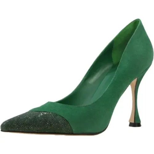 Glittery Leather Pumps , female, Sizes: 5 UK, 6 UK - Lola Cruz - Modalova