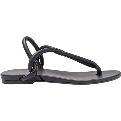 Leather Flat Thong Sandals , female, Sizes: 3 UK, 6 UK, 5 UK, 4 UK - DEL Carlo - Modalova