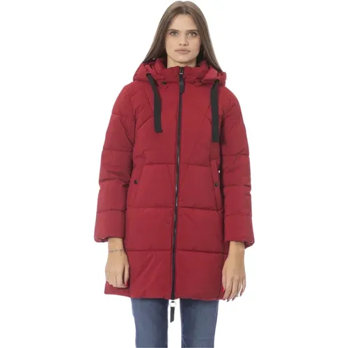 Long Puffer Jacket with Zip Closure , female, Sizes: 3XL, 2XL, L, XL, M, S - Baldinini - Modalova