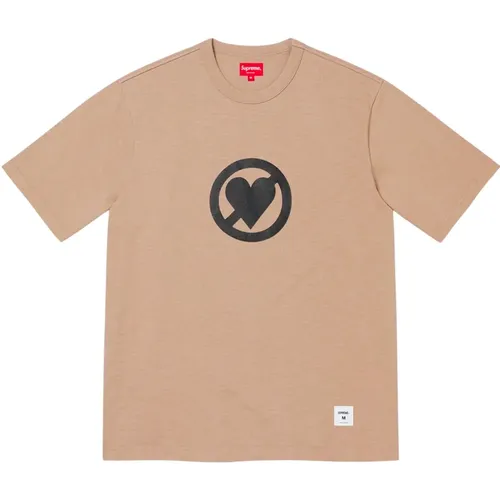 Limitierte Auflage No Love Dark Tan Top , Herren, Größe: XL - Supreme - Modalova