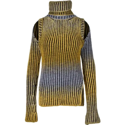 Weicher Strickpullover Alpaka Mischung , Damen, Größe: S - Dondup - Modalova