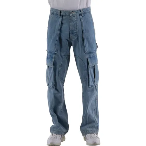 Cargo Jeans for Men , male, Sizes: W30, W34 - Nahmias - Modalova