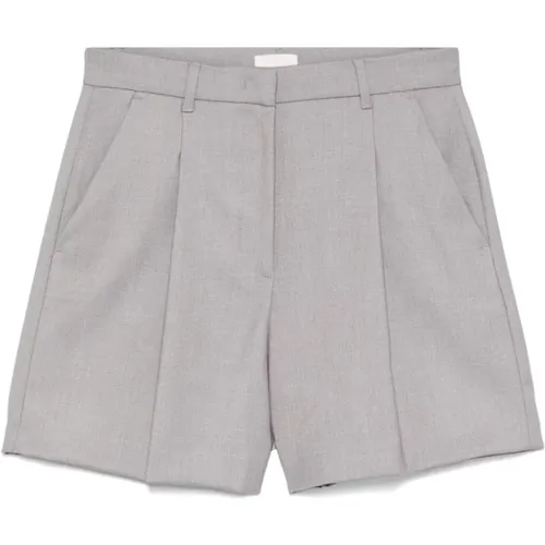 Graue Twill-Shorts mit Dart-Details , Damen, Größe: XS - Liu Jo - Modalova